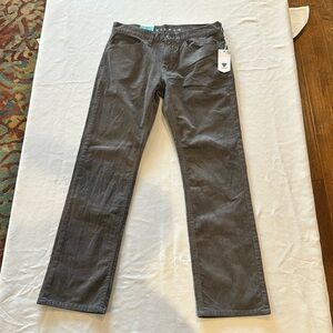 Vissla Men's Border C Cord corduroy cords 5 Pkt Pant‎ Gray Size 29 NWT